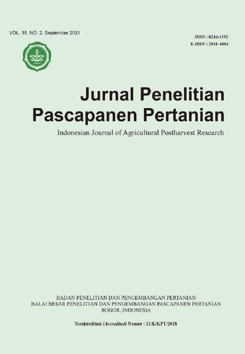 Jurnal Penelitian Pascapanen Vol. 18 N0. 2 September 2021