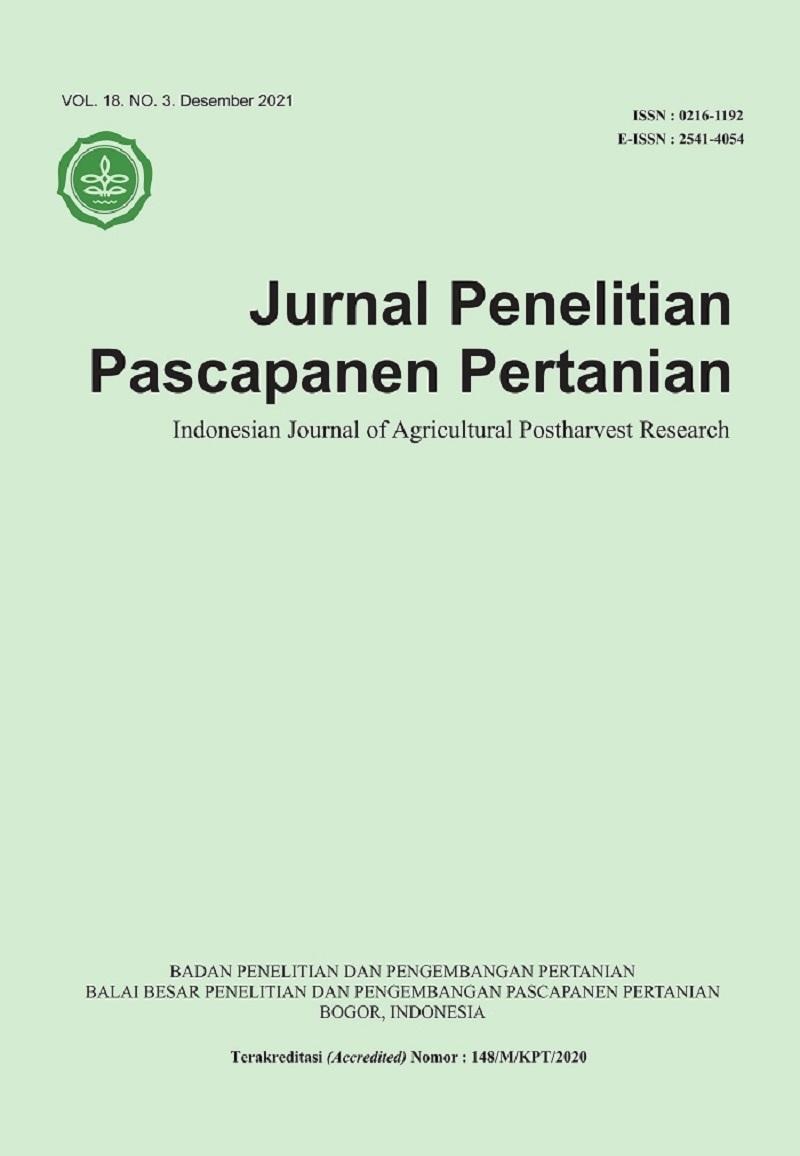 Jurnal Penelitian Pascapanen Pertanian Vol. 18 No. 3 Desember 2021